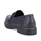 
Königsblaue Rieker Damen Loafers 51869-14 mit einer schockabsorbierenden Sohle. Schuh von hinten