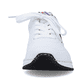 Edelweiße Rieker Damen Sneaker Low M4903-80 mit Schnürung sowie geprägtem Logo. Schuh von vorne.