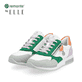 remonte Damen Sneaker weiß-grün-orange