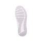 Weiße waschbare Rieker Damen Sneaker Low 40108-80 mit einer flexiblen Sohle. Schuh Laufsohle.