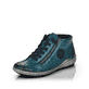 
Blaue remonte Damen Schnürschuhe R1498-12 mit Schnürung und Reißverschluss. Schuh seitlich schräg