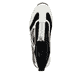 Weiße Rieker Damen Sneaker High N6360-00 mit Reißverschluss sowie der Komfortweite G. Schuh von oben.