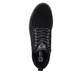 Schwarze Rieker Herren Sneaker High U0762-00 mit TR-Sohle mit weichem EVA-Inlet. Schuh von oben.