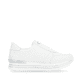 Weiße remonte Damen Sneaker D1326-80 mit Reißverschluss sowie der Komfortweite G. Schuh Innenseite.