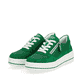 Grüne remonte Damen Sneaker D1C04-52 mit Reißverschluss sowie der Komfortweite G. Schuhpaar seitlich schräg.
