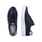 
Graphitschwarze remonte Damen Sneaker D0J02-14 mit einer besonders leichten Sohle. Schuhpaar von oben.