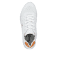 Weiße Rieker Damen Sneaker Low N5202-80 mit flexibler und ultra leichter Sohle. Schuh von oben.