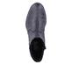 
Azurblaue Rieker Damen Stiefeletten 73455-14 mit Reißverschluss sowie Blockabsatz. Schuh von oben