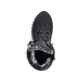 
Tiefschwarze Rieker Damen Schnürstiefel M9643-01 mit Schnürung und Reißverschluss. Schuh von oben