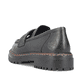 
Armeegrüne Rieker Damen Loafers 52050-55 mit einer schockabsorbierenden Sohle. Schuh von hinten