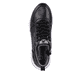 Schwarze Rieker Damen Sneaker High 42570-00 mit einer flexiblen Sohle. Schuh von oben.