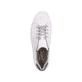 Weiße Rieker Herren Sneaker Low B7122-80 mit einer abriebfesten Sohle. Schuh von oben.