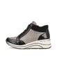 
Schwarze remonte Damen Sneaker D0T70-01 mit einer dämpfenden Sohle mit Keilabsatz. Schuh Außenseite