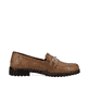 Nougatbraune Rieker Damen Loafers 51860-24 mit einer schockabsorbierenden Sohle. Schuh Innenseite