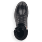 
Schwarze remonte Damen Schnürstiefel D8463-01 mit einer dämpfenden Profilsohle. Schuh von oben