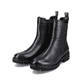 
Graphitschwarze remonte Damen Chelsea Boots D8694-00 mit einer dämpfenden Sohle. Schuhpaar schräg.