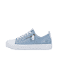 
Eisblaue remonte Damen Sneaker D0917-10 mit einer besonders leichten Sohle. Schuh Außenseite