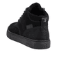 Schwarze Rieker Herren Sneaker High U0762-00 mit TR-Sohle mit weichem EVA-Inlet. Schuh von hinten.