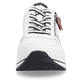 Weiße remonte Damen Sneaker D0T04-81 mit Reißverschluss sowie der Extraweite H. Schuh von vorne.