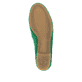 Smaragdgrüne remonte Damen Loafer D0K02-52 mit einem Elastikeinsatz. Schuh Laufsohle.