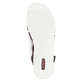 Tiefschwarze Rieker Keilsandaletten V02C1-00 mit einem Elastikeinsatz. Schuh Laufsohle.