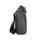 Rieker Rucksack H1549-00 in Grau mit praktischem Rolltop, Reißverschluss und Steckschnalle sowie atmungsaktivem Rückenpolster. Rechtsseitig.