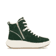 Grüne Rieker Damen Sneaker High W1771-54 mit einer super leichten Plateausohle. Schuh Innenseite.