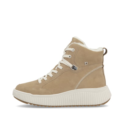 Rieker Damen Schnürstiefel lehmbeige