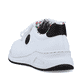 Edelweiße Rieker Damen Sneaker Low M4903-80 mit Schnürung sowie geprägtem Logo. Schuh von hinten.