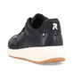 Schwarze Rieker Herren Sneaker Low 07006-00 mit flexibler Sohle. Schuh von hinten.