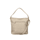 Rieker Damen Handtasche H1514-60 in Sandbeige aus Kunstleder mit Reißverschluss. Handtasche Rückseite.