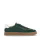 Grüne Rieker Herren Sneaker Low U0707-54 im Retro-Look mit weißen Streifen an der Seite sowie einer Schnürung. Schuh Innenseite.
