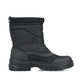 Nachtschwarze Rieker Herren Kurzstiefel F5470-00 mit Flip-Grip Sohle. Schuh Innenseite.