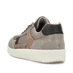 Graue Rieker Herren Sneaker Low B7123-90 mit einer strapazierfähigen Sohle. Schuh von hinten.