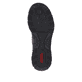 
Schwarze Rieker Damen Slipper N3277-25 mit Reißverschluss sowie einer leichten Sohle. Schuh Laufsohle