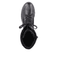 
Schwarze remonte Damen Hochschaftstiefel D0B76-01 mit griffiger Glass-Fibre Sohle. Schuh von oben