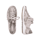 
Hellbeige remonte Damen Schnürschuhe R1402-95 mit einer dämpfenden Profilsohle. Schuhpaar von oben.