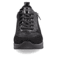 
Schwarze remonte Damen Sneaker D2401-02 mit einer flexiblen Sohle mit Keilabsatz. Schuh von vorne.