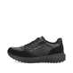 Schwarze Rieker Herren Sneaker Low U0101-00 mit einer super leichten Sohle. Schuh Außenseite.