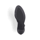 Schwarze Rieker Pumps 41087-00 mit Schnalle sowie extra weicher Decksohle. Schuh Laufsohle.