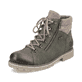 
Khakigrüne remonte Damen Schnürstiefel D7478-54 mit einer dämpfenden Profilsohle. Schuh seitlich schräg