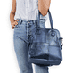 remonte Damen Handtasche Q0623-14 in Königsblau aus Kunstleder mit Reißverschluss. Handtasche getragen.