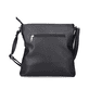 Rieker Damen Handtasche H1040-00 in Tiefschwarz aus Kunstleder mit Reißverschluss. Handtasche Rückseite.