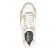 Weiße Rieker Damen Sneaker Low W0609-81 mit griffiger und leichter Sohle. Schuh von oben.