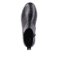 Schwarze Rieker Damen Kurzstiefel W0562-00 mit ultra leichter Plateausohle. Schuh von oben.