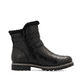 Schwarze remonte Damen Kurzstiefel D8484-00 mit wasserabweisender TEX-Membran. Schuh Innenseite.