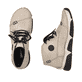 
Cremebeige Rieker Damen Schnürschuhe 45902-60 mit Schnürung sowie einer leichten Sohle. Schuhpaar von oben.
