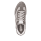 Graue Rieker Herren Sneaker Low U0301-60 mit leichter und griffiger Sohle. Schuh von oben.