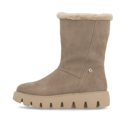 Rieker Damen Hochschaftstiefel graubeige