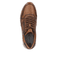 Holzbraune Rieker Herren Sneaker Low B0504-24 mit Schatten-Finish. Schuh von oben.